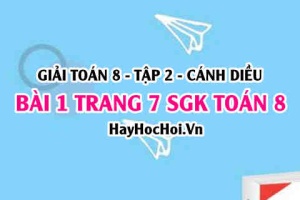 Bài 1 trang 7 Toán 8 Tập 2 Cánh Diều